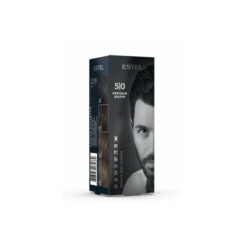 Комплект ALPHA HOMME для камуфляжа ESTEL PROFESSIONAL 50 светлый шатен 210 мл 580₽