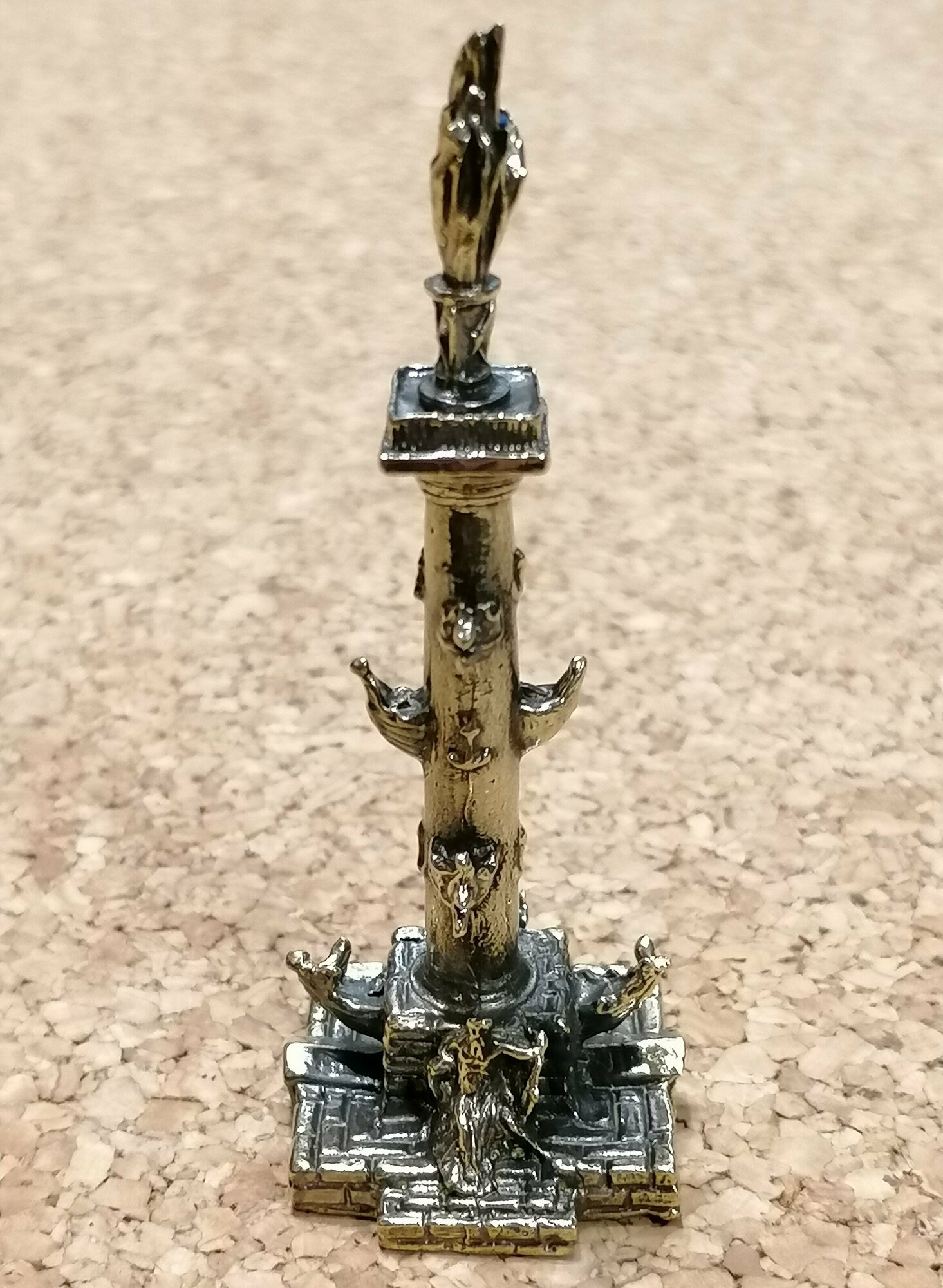 Бронзовая фигурка Ростральная колонна 80 мм — фото 1