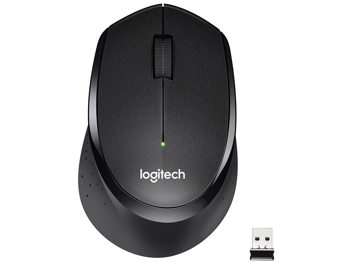 Мышь беспроводная Logitech M330 Silent Plus Black, 1000dpi, Wireless, Черный, 910-004924