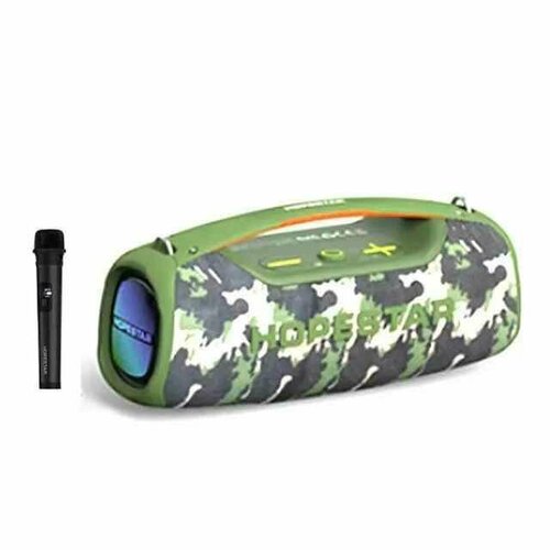 Колонка беспроводная Hopestar A40 с микрофоном Bluetooth-колонка мощностью 70 Вт Цвет камуфляжный 809500₽