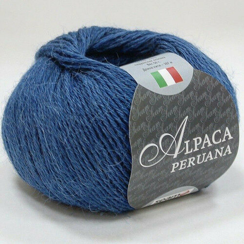 Пряжа Seam ALPACA PERUANA 6480 яр. синий (5 мотков)