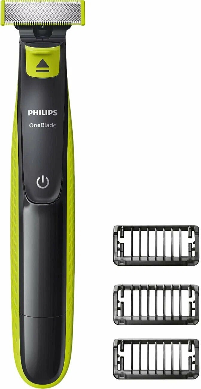 Триммер Philips OneBlade QP2520/20, зеленый/черный