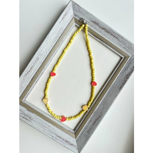 Чокер, длина 37 см, желтый