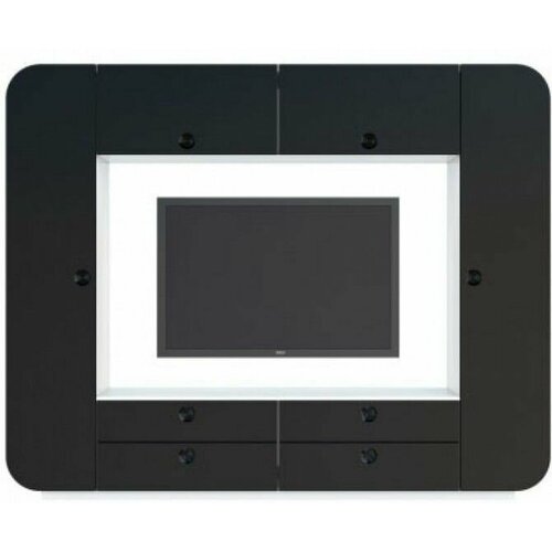 Стенка Неман Imeb черный глянец МН-4011 БелыйЧерный глянец 56914₽