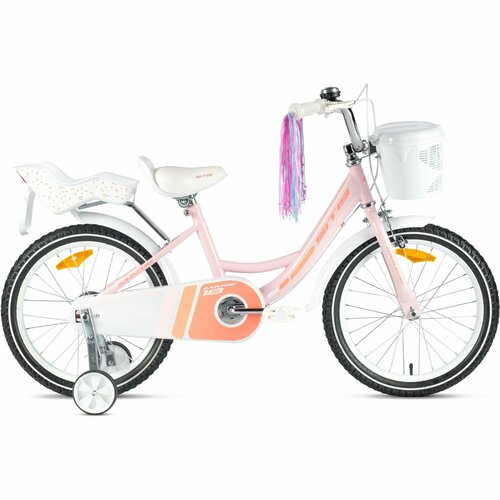 Велосипед Sitis Marie 18 2024 детский для девочек ободной и барабанный тормоз для роста 115-130 см White 13346₽
