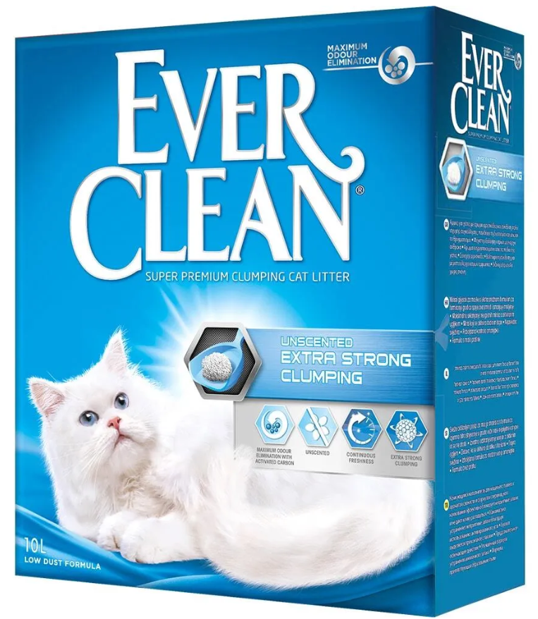 Ever Clean комкующийся наполнитель без аромата (extra strong clumping unscented)