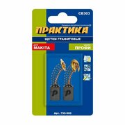 Щетки графитовые Практика Makita CB-303, длина 17 см, ширина 11 см, толщина 5 см