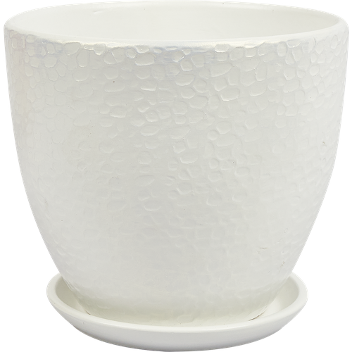 Горшок для цветов Мемори 4 высокий овал 18 см v24 л белый 1951₽