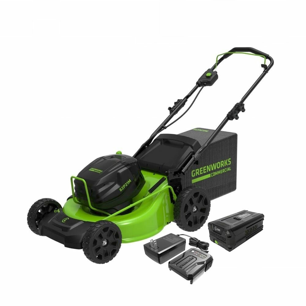 Аккумуляторная газонокосилка Greenworks GC82LM51SP2K2 2515907UB