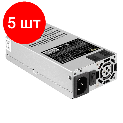 Комплект 5 штук, Блок питания 300W ExeGate ServerPRO-1U-F300S (24pin, (4+4)pin)(EX264622RUS) корпус exegate mi 301u 300 черный 1u f300s ex291270rus