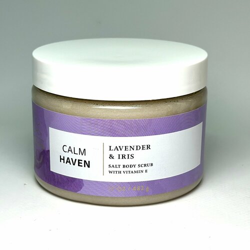 Bath and Body Works скраб для тела c морской солью Лаванда и Ирис Calm Heaven (482 гр)