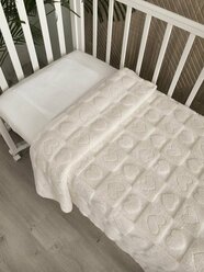 Плед детский новорожденным 100х118 на кровать коляску теплый