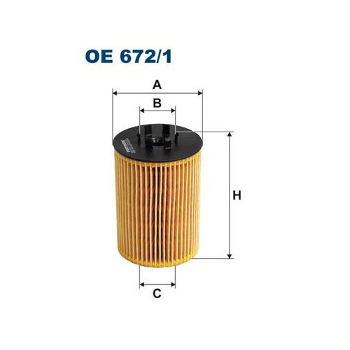 Фильтр масляный для автомобиля BMW, FILTRON OE672/1 (1 шт.)