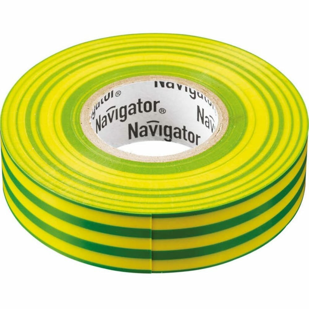 Изолента пвх Navigator NIT-A19-20/YG