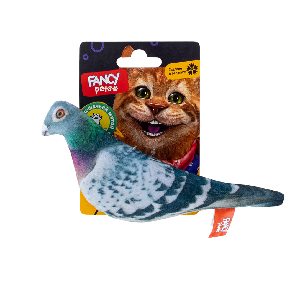 Игрушка для кошек FANCY PETS Голубь с кошачьей мятой (10 см/17 см)