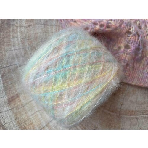 Пряжа Мохер Италия (моток 100гр) для свитера-паутинки 