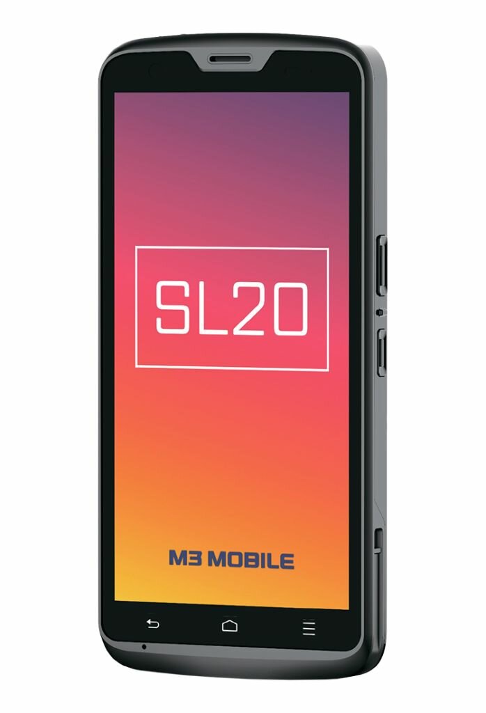 Терминал сбора данных М3 MOBILE SL20 (Android 11 GMS, LTE(4G), 802.11 a/b/g/n/ac, SE4710 2D Scanner, Front and Rear Cameras, HD, BT 5.0, GPS, NFC(HF)