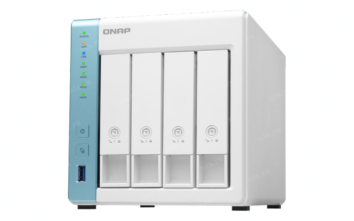 Сетевое хранилище NAS Qnap TS-431P3-4G 4-bay настольный Cortex-A15 AL-314