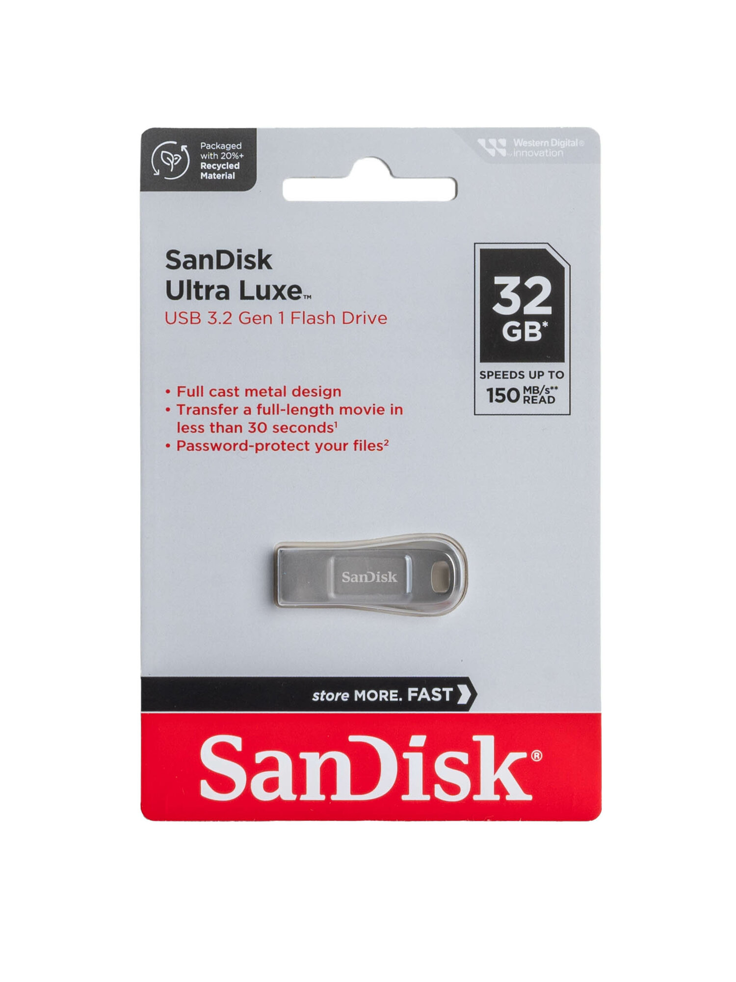 Флеш-накопитель (флэшка) SanDisk 32 ГБ Flash drive Ultra Luxe 150 Мб/с