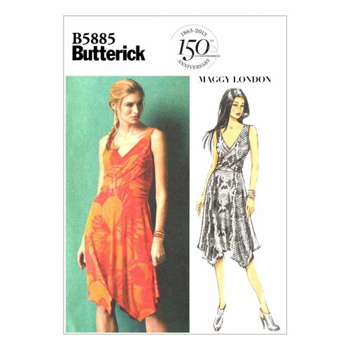 Выкройка №5885 Платье выкройка butterick 5885 платье