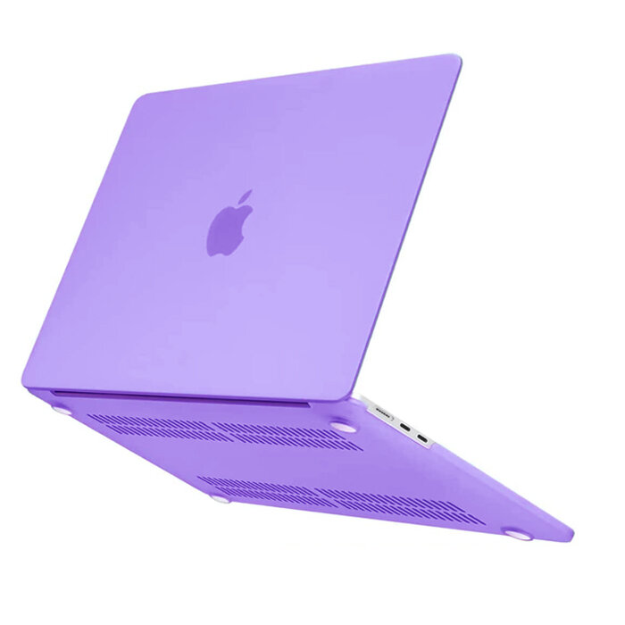 Чехол для MacBook Air 13.6 2022 2023 2024 M3 A3113 M2 A2681 Hard Shell Case фиолетовый