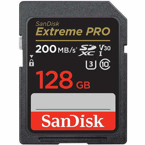 SanDisk Карта памяти Extreme PRO 128 ГБ SD sd карта памяти extreme pro 128 gb