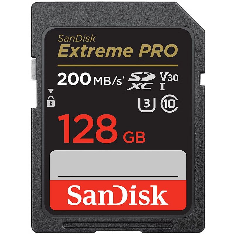SanDisk Карта памяти Extreme PRO 128 ГБ SD