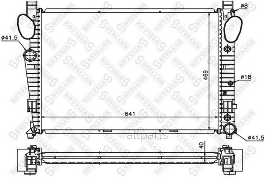 STELLOX 10-25426-SX Радиатор системы охлаждения