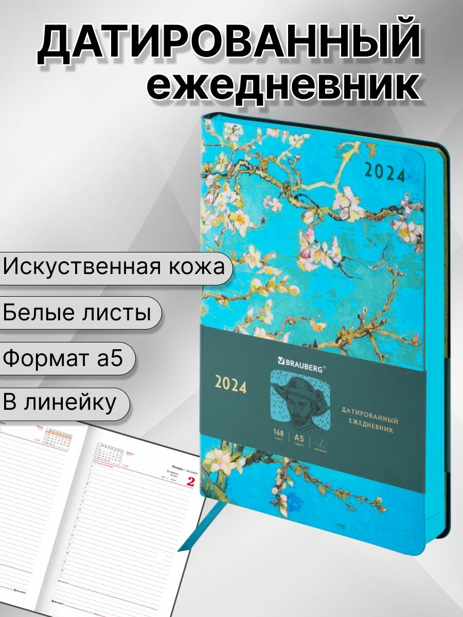 Планер ежедневник датированный 2024 а5