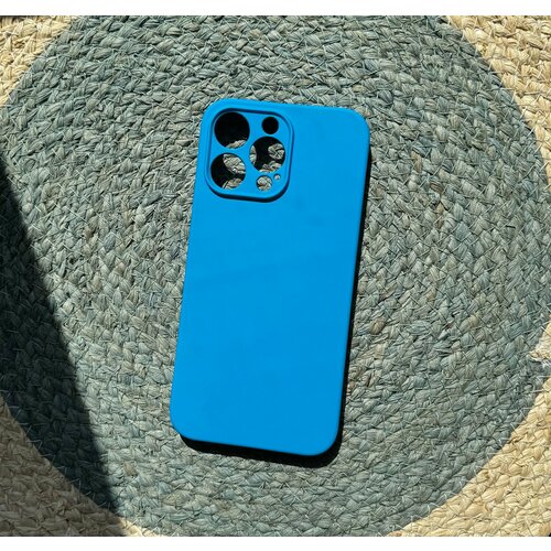 Чехол IPhone 14 Pro Max голубой Silicone Cover чехол neypo для apple iphone 14 silicone cover hard white nhc55440