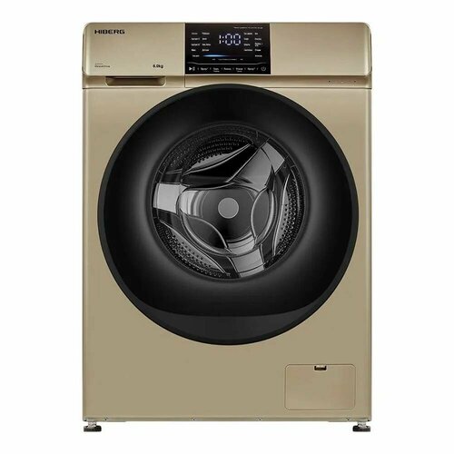 Стиральная машина 595 см на 6 кг Hiberg i-DDQ6-612 G золотая 4940000₽