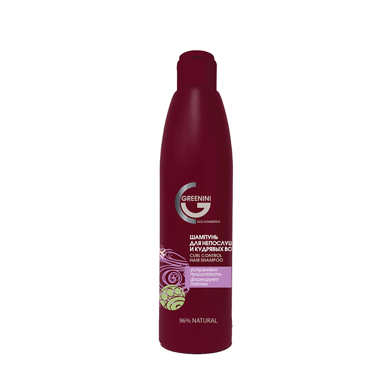 Шампунь для непослушных и кудрявых волос Greenini Curl Control Hair Shampoo 300 мл