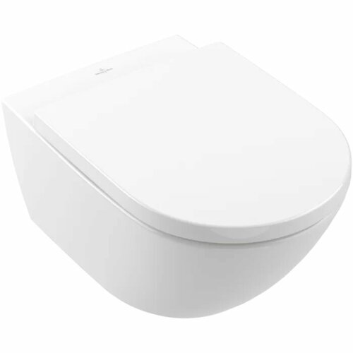 Унитаз подвесной с сиденьем Villeroy & Boch Subway 3.0, 4670TS01 унитаз подвесной villeroy boch subway 2 0 vifresh 5614a101