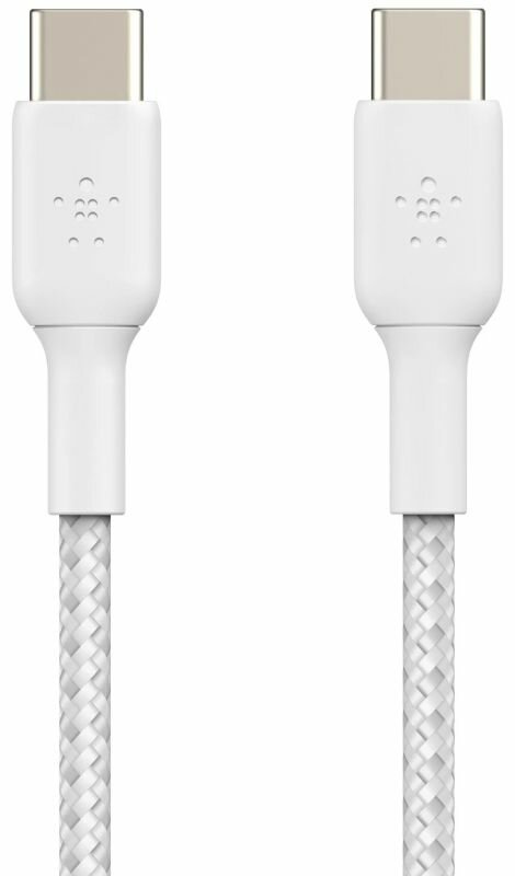 фото Кабель Belkin BoostCharge Braided USB-C - USB-C, 2 м, нейлон, белый
