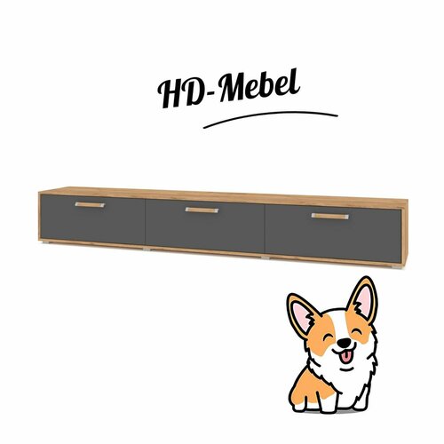 Тумба FLORIDA Ф33 Золотой дуб/Графит