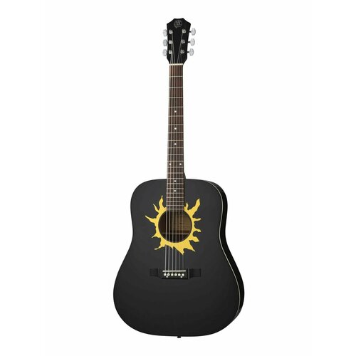 Акустическая гитара, черная, Парма MC-12