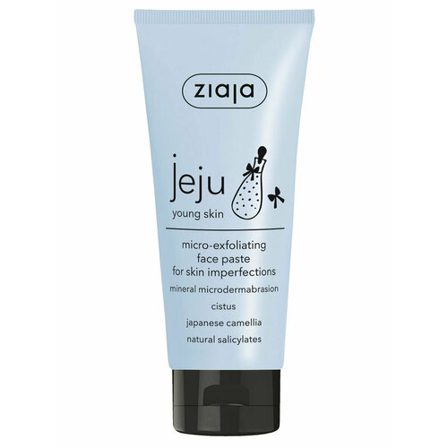 ZIAJA Jeju young skin Паста для лица микро-отшелушивающая, 75 мл