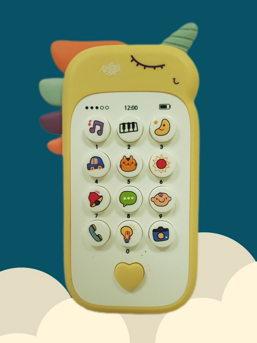 Музыкальный детский телефон, развивающие игрушки от года