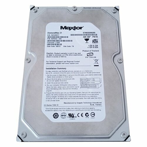 Жесткий Диск Maxtor 9DP03G 320Gb IDE 35 HDD 8060₽