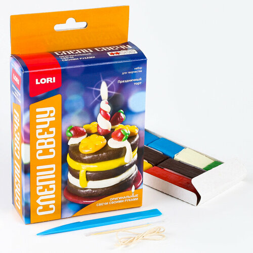 Набор для творчества «Восковая свеча. Праздничный торт» набор для творчества восковая свеча праздничный торт