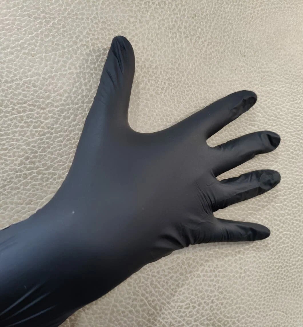 Нитриловые перчатки SOLA черные: размер M, 50 пар