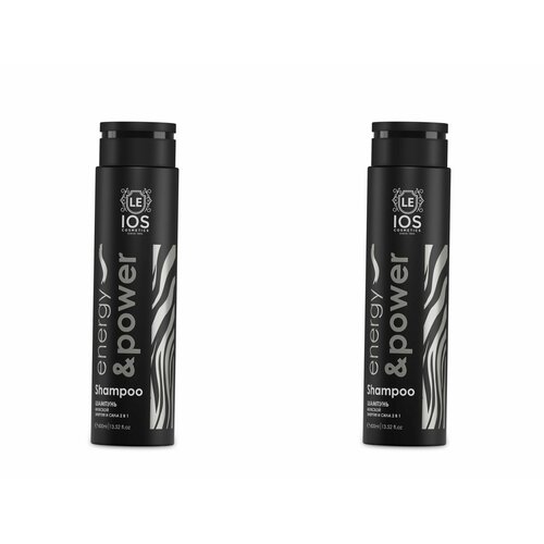 LeIOS Шампунь для волос 2 в 1 Men Energy & Power, 400 мл, 2 шт шампунь для волос energy 1000 мл