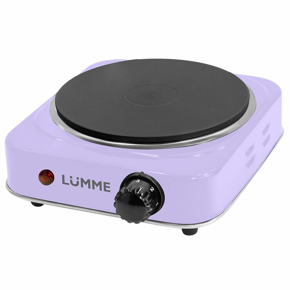 Плитка электрическая настольная LUMME LU-3627 1 конфорка чугун, сиреневый
