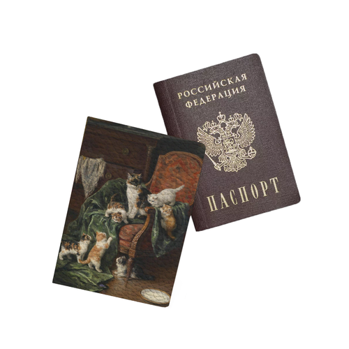 Обложка для паспорта ZEKEKS зеленый коричневый 395₽