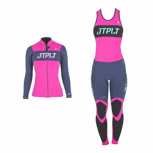 Комплект гидрокостюм и гидрокуртка JetPilot RX navy/pink, L