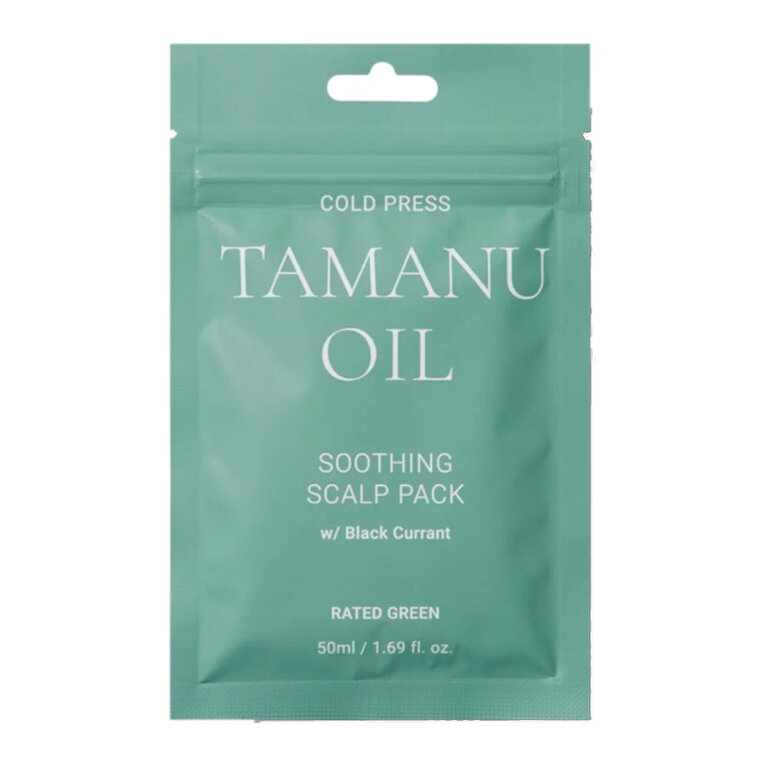 RATED GREEN Tamanu Oil Soothing Scalp Pack Успокаивающая маска для кожи головы с маслом таману холодного отжима 50 мл