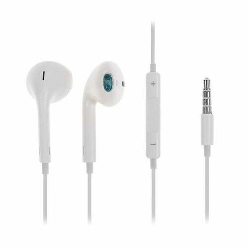 Наушники LuazON W-30 вкладыши микрофон белые 443₽