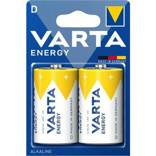 Батарея Varta Energy LR20 BL2 Alkaline D (2шт) блистер набор из 10 штук батарея varta longlife power lr20 bl2 alkaline d 2шт блистер