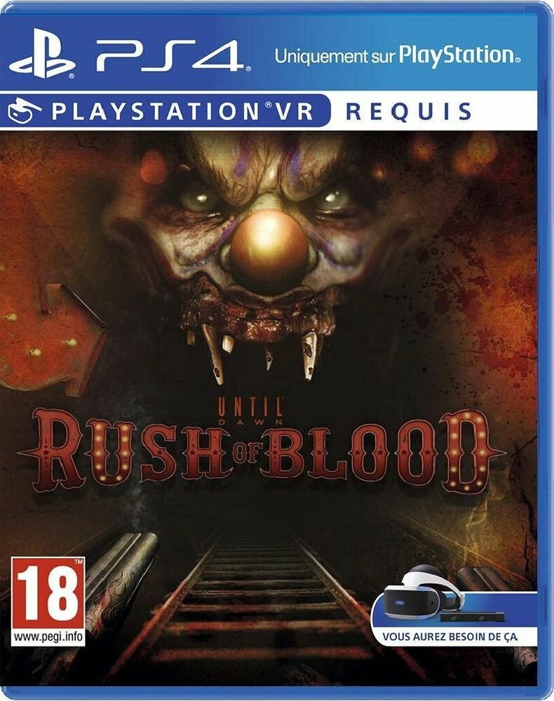 Игра Until Dawn: Rush of Blood (PlayStation4/VR, русская версия)