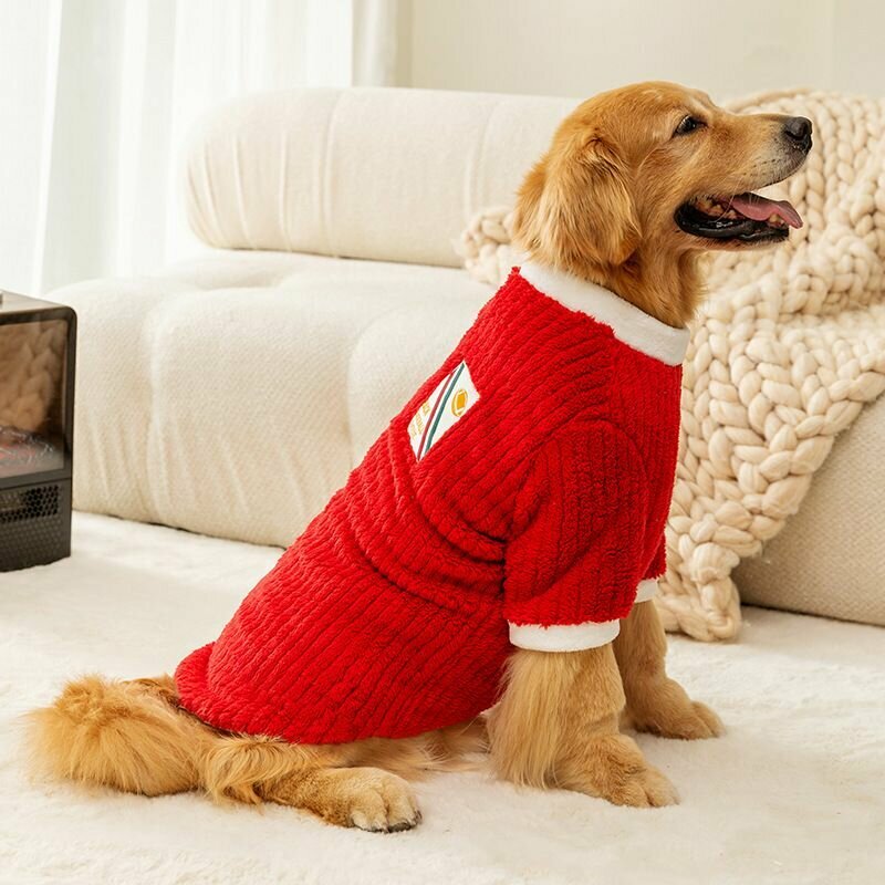 Одежда для собак крупных пород/ Толстовка для собак Красная/ 4XL Family Pet — фото 1